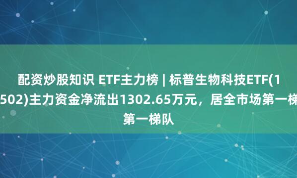 配资炒股知识 ETF主力榜 | 标普生物科技ETF(159502)主力资金净流出1302.65万元，居全市场第一梯队